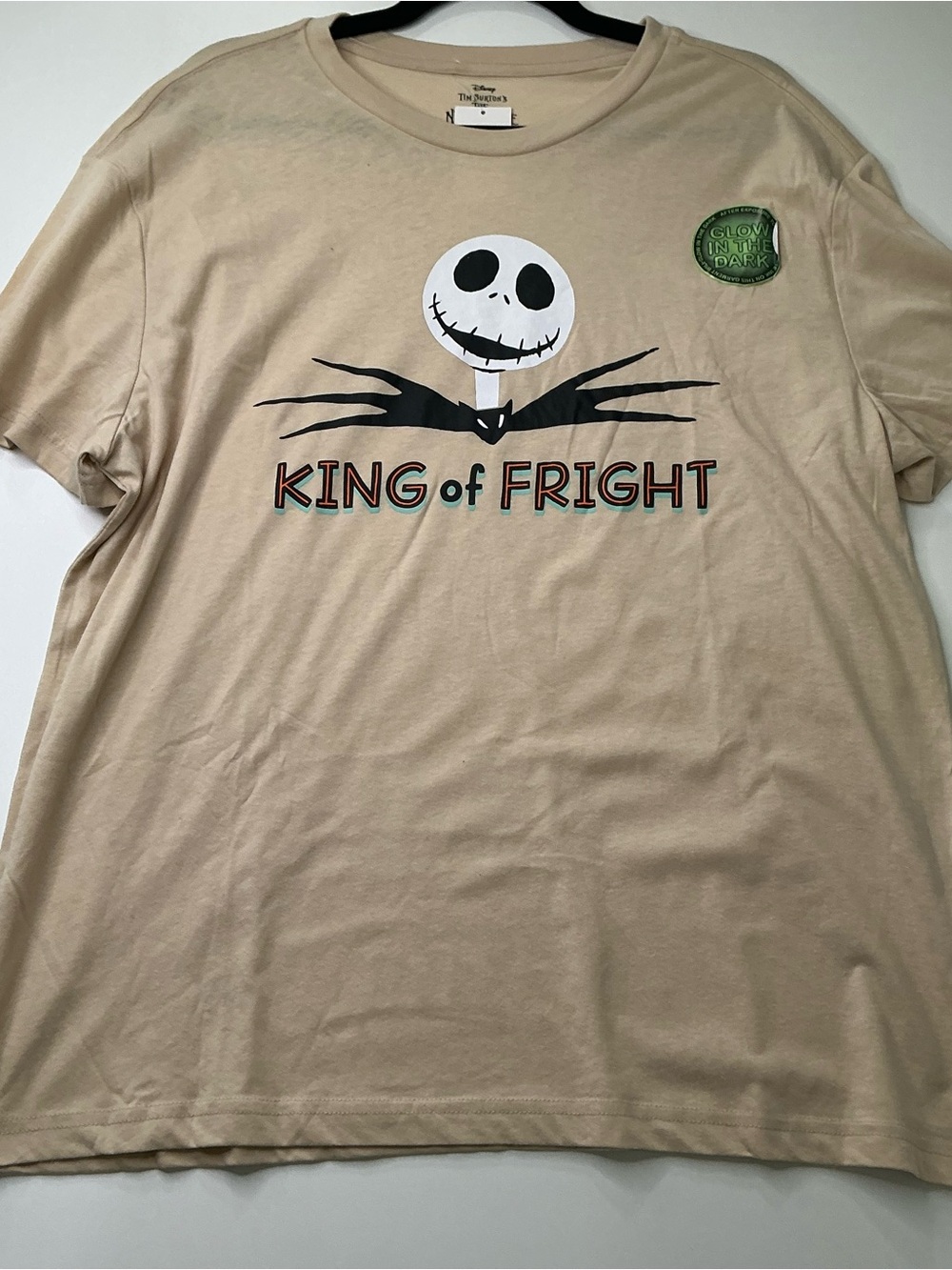 Disney T-shirt nightmare Before Christmas Jack Skellington King of Fright XL New